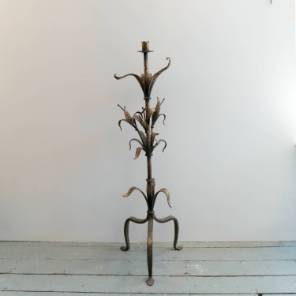 Floral Iron Floor Light